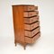 Antique Burr Walnut Tallboy Chest of Drawers, Image 10