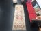 Vintage Oushak Faded Natural Kitchen Runner Rug 2