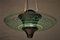 Grandes Lampes à Suspension Art Déco avec Verre Taillé, Angleterre, 1930s, Set de 2 8