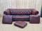 Chesterfield Red Leather 3-Seater Sofa, 1970s 3