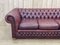 Chesterfield Red Leather 3-Seater Sofa, 1970s 25