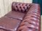 Chesterfield Red Leather 3-Seater Sofa, 1970s 5