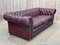 Chesterfield Red Leather 3-Seater Sofa, 1970s 17