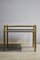 Vintage Brass-Plated Coffee Tables in Bamboo, 1970s, Set of 2 4
