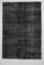 Vintage Faded Black Rug, Image 1