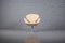 Silla Swan de cuero Arne Jacobsen para Fritz Hansen, años 60, Imagen 1
