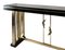 Mid-Century Italian Lacquered Wood and Gilt Metal Console Table 7