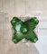 Cenicero de cristal de Murano verde sumergido atribuido a Barovier & Toso, Italia, años 70, Imagen 5