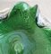 Posacenere in vetro di Murano verde, anni '70, Immagine 3
