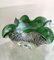 Cenicero de cristal de Murano verde sumergido atribuido a Barovier & Toso, Italia, años 70, Imagen 9