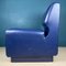 Mid-Century Blue Lounge Chair, Italy, 1960s 3