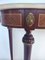 Louis XIV Style Wooden Console with Marble Top, Bronze & Porcelain Ornaments 7