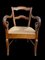 Louis Philippe Armchair in Walnut & Straw, Image 2