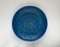 Large Mid-Century Italian Rimini Blu Pottery Wall Plate by Aldo Londi for Bitossi, Image 1