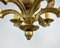 Large Bronze French Chandelier, 1950s, Image 7