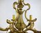 Large Bronze French Chandelier, 1950s 4