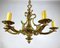 Large Bronze French Chandelier, 1950s, Image 3