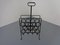 Brutalist Iron Magazine Rack and Candleholder, 1960s, Set of 2, Image 4