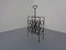 Brutalist Iron Magazine Rack and Candleholder, 1960s, Set of 2 5