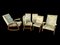 Scandinavian Teak Rocking & Dining Chairs, 1970s, Set of 6 3