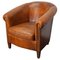 Fauteuil Club Vintage en Cuir, Pays-Bas 1