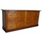 Dutch Industrial Beech and Oak Apothecary Cabinet, 1950s, Image 1