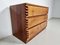 Brutalist Solid Oak Chest of Drawers, 1970s 2