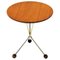 Table d'Appoint Ronde Vintage en Teck par Albert Larsson pour Tibro, Suède, 1950s 1