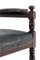 Walnut and Leather Chair from Gillow & Co, Image 7