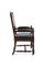 Walnut and Leather Chair from Gillow & Co, Image 3