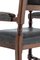 Walnut and Leather Chair from Gillow & Co, Image 10