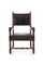 Walnut and Leather Chair from Gillow & Co, Image 1