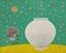 Cho Mun-Hyun, Landscape with a Moon Jar, 2022, Acrylique sur Papier 1