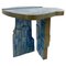 Italian Contemporary Brass and Ceramic Side Table 1