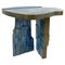 Italian Contemporary Brass and Ceramic Side Table 2