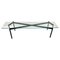Mid-Century Modern Italian Coffee Table in Metal and Glass, 1960s 1