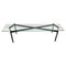 Mid-Century Modern Italian Coffee Table in Metal and Glass, 1960s, Image 1