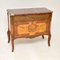 Antique Swedish Inlaid Marquetry Commode with Marble Top, Image 1