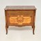 Antique Swedish Inlaid Marquetry Commode with Marble Top, Image 2