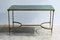 Mid-Century Brass and Green Marble Coffee Table, France, 1960s 1