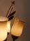 Skandinavische Deckenlampe aus Messing & Opalglas, 1950er 20
