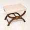 Tabouret Antique avec Cadre en X 5