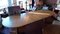 Großer ovaler Esstisch mit 3 Ausziehplatten aus massiver Eiche, Dänemark 3