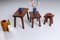 Tavolini brutalisti in quercia nello stile di Charlotte Perriand, anni '50, set di 3, Immagine 4