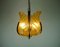 Mid-Century Brass Amber Glass Pendant Lamp by Carl Fagerlund, 1960s, Image 8
