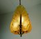 Mid-Century Brass Amber Glass Pendant Lamp by Carl Fagerlund, 1960s 5