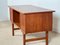 Mid-Century Danish Teak Desk with Shelf 8