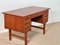 Mid-Century Danish Teak Desk with Shelf 6