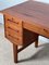 Scrivania Mid-Century in teak con mensola, Immagine 3