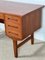 Mid-Century Danish Teak Desk with Shelf 4